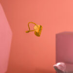 Anillo Dorado de Acero Inoxidable - Kombinasi fondo rosa