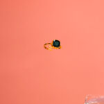 Anillo Dorado de Acero Inoxidable (colores) - Maxi Gema fondo rosa