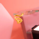 Anillo Dorado de Acero de Titanio de Serpiente - SSSnake - Imagen 3