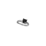 Anillo de Plata 925 - Estilo Zirconia Cuadrada (colores) - Imagen 2