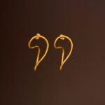 Aretes Dorados de Acero Inoxidable Torcidos - Fundidos - Imagen 3