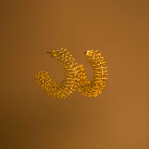 Arracadas de Acero Inoxidable - Filo fondo oscuro