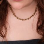 Collar Dorado de Acero Inoxidable Eslabón U - Infinito - Imagen 2