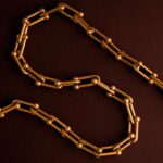 Collar Dorado de Acero Inoxidable Eslabón U - Infinito - Imagen 3