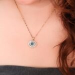 Collar Dorado de Acero Inoxidable - Ojo Turco - Imagen 2