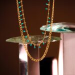 Collar Dorado de Acero Inoxidable - Partite fondo oscuro