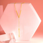 Collar Dorado de Acero Inoxidable - V Profunda - Imagen 3