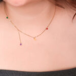 Collar Dorado de Acero de Titanio con Piedras - Paraíso - Imagen 2