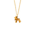 Collar de León (Origami Raion) - Acero de Titanio fondo blanco