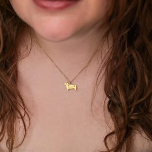 Collar de Perrito (Origami Inu) - Acero Inoxidable pieza puesta