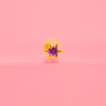 Piercing Dorado de Acero Inoxidable de Estrella fondo rosa