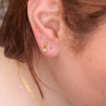 Piercing Dorado de Acero Inoxidable de Llavero de Corazón - Imagen 2