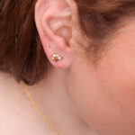 Piercing Dorado de Acero Inoxidable de Mariposa y Piedras - Imagen 2