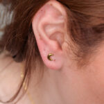 Piercing Dorado de Acero Inoxidable de Luna - Imagen 2