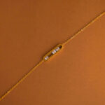 Pulsera Dorada de Acero Inoxidable - Abaque fondo oscuro