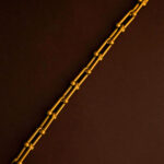 Pulsera Dorada de Acero Inoxidable de Eslabón U - Infinita - Imagen 3