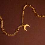 Tobillera Dorada de Acero Inoxidable de Lunita - Imagen 3